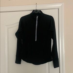 Athleta Tech Half Zip Black Women's Small